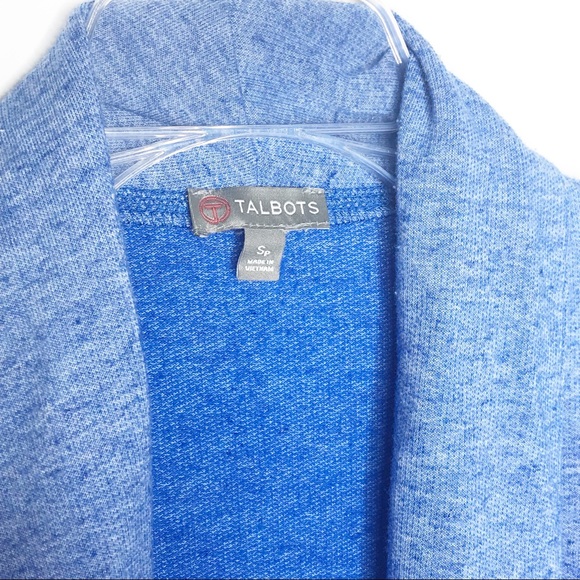 TALBOTS Blue Cardigan Size Petite Small - Picture 2 of 6
